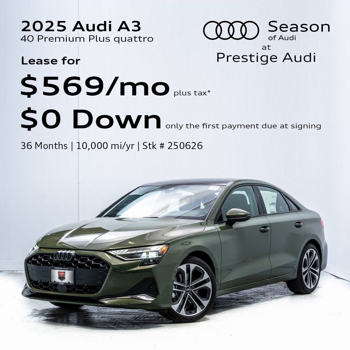 2025 Audi A3 Lease Offer