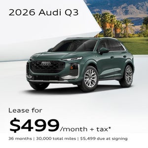 Side angled profile of 2026 Audi Q3