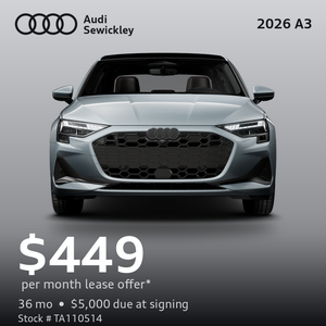 2026 Audi A3 Premium Plus lease special
