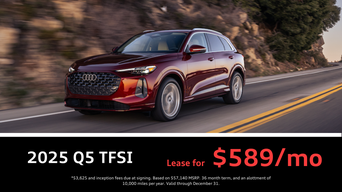 2025 All-new Q5 on a mountain road.