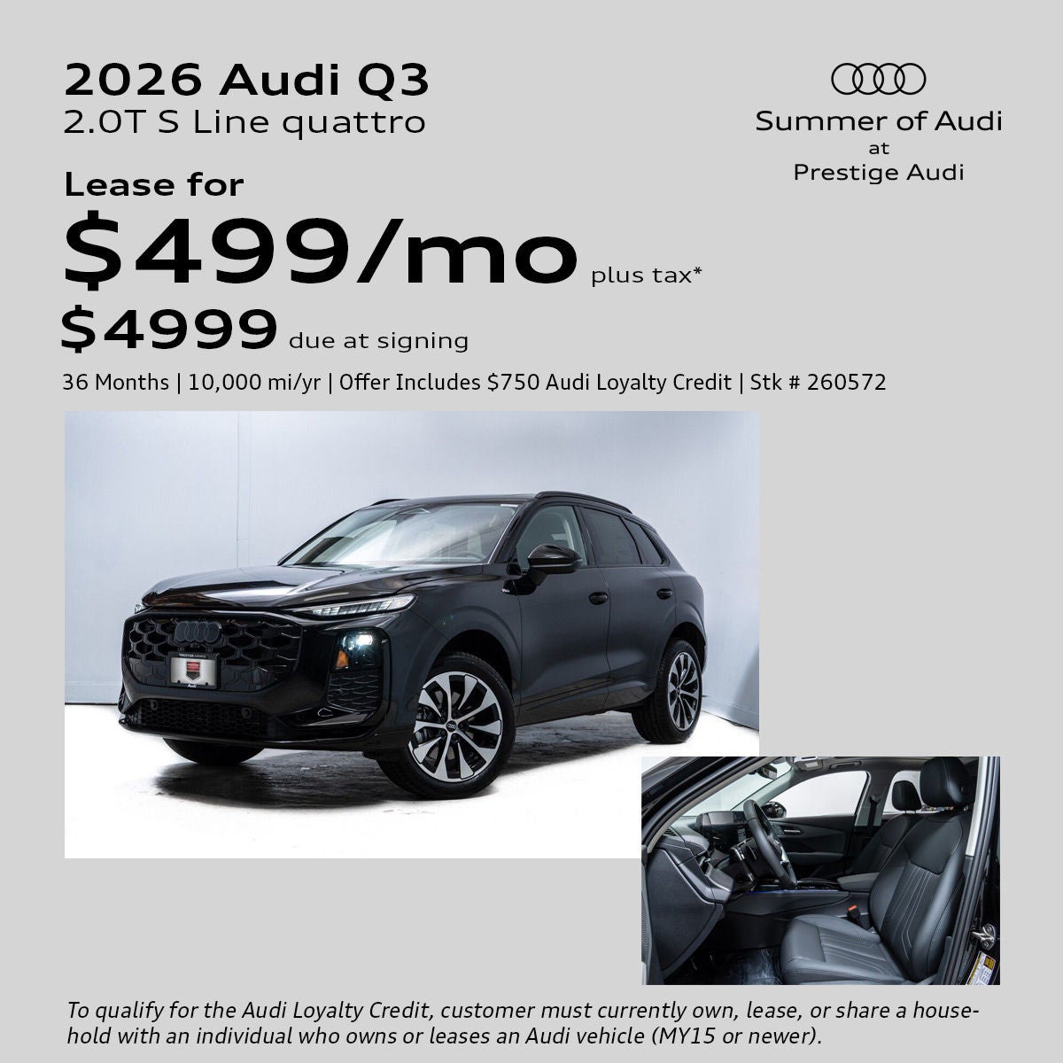 2026 Audi Q3 Lease Offer