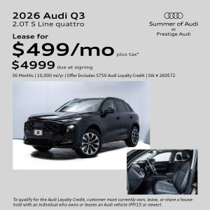 All-New 2026 Audi Q3 - Lease Offer