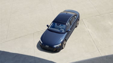 Arial view of the Audi A8.