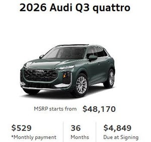 Side view of an Audi vehicle 