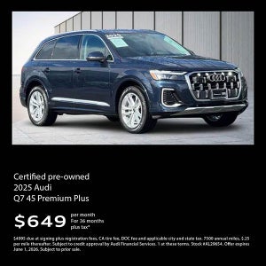 2025 audi cpo q7 offer