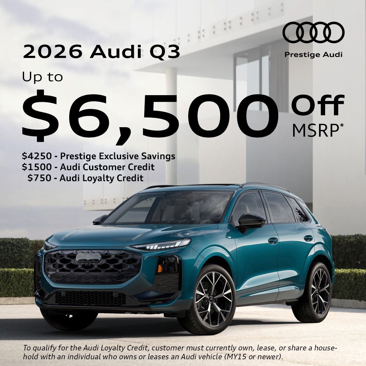 2026 Audi Q3 - Discount Offer*