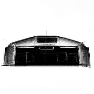 Sketch of a rear profile of the Audi Nuvolari.