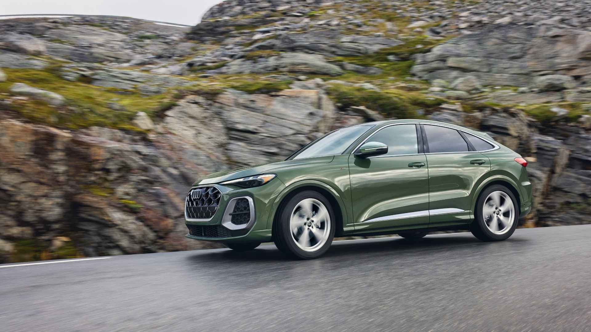 What are the key features of the Audi Q5 Sportback and TFSI e models?