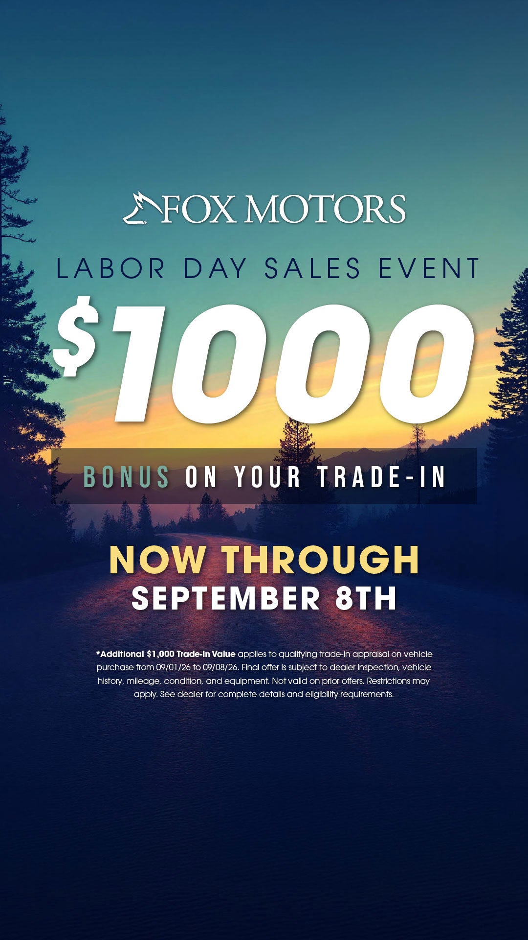 Labor Day Sales Event