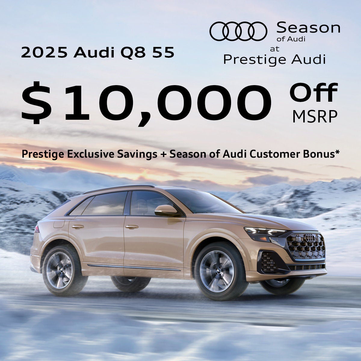 2025 Audi Q8 - $10,000 Off MSRP*