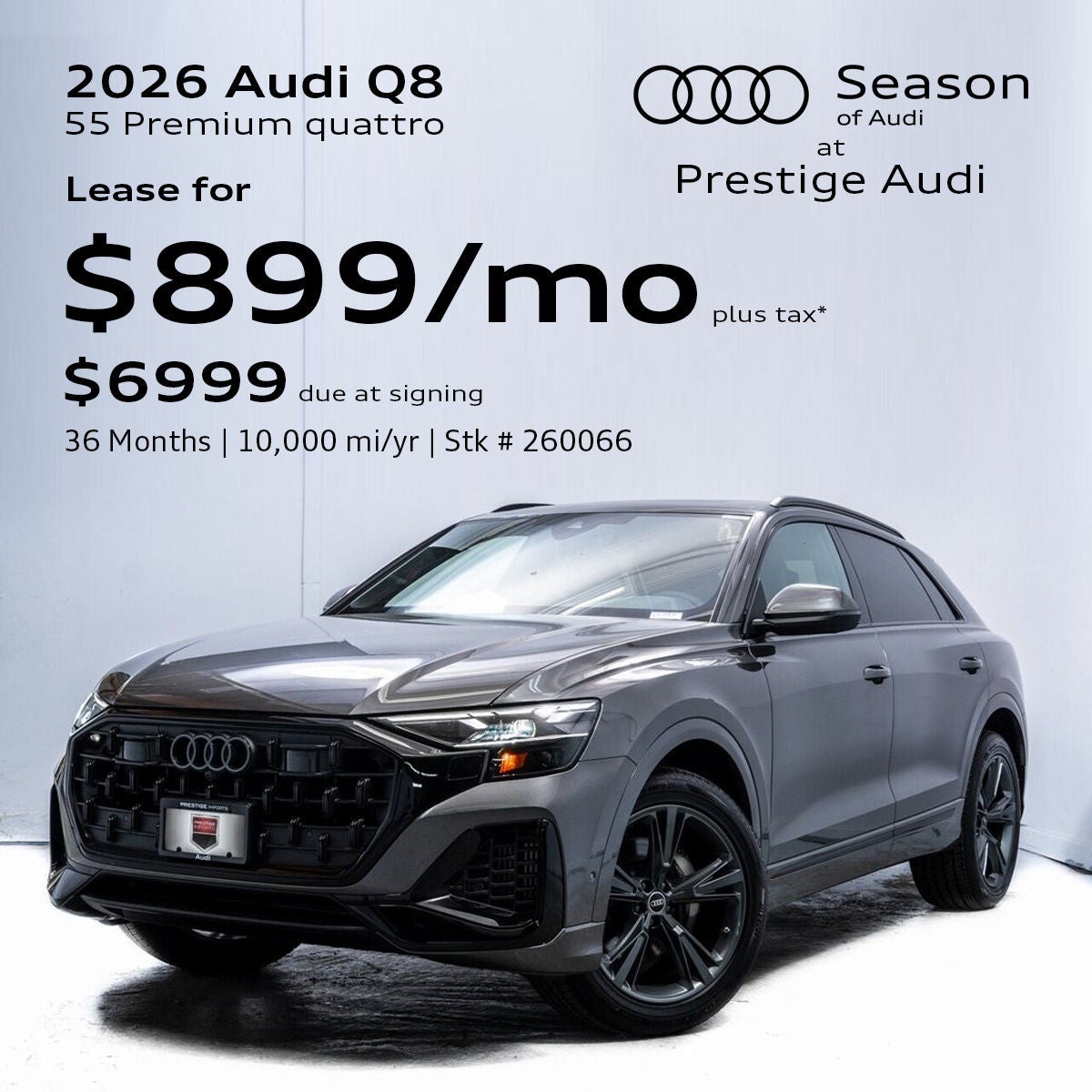 2026 Audi Q8 55 Premium Lease Offer