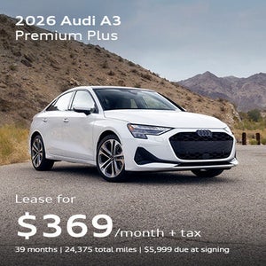 front facing 2026 Audi A3 parked