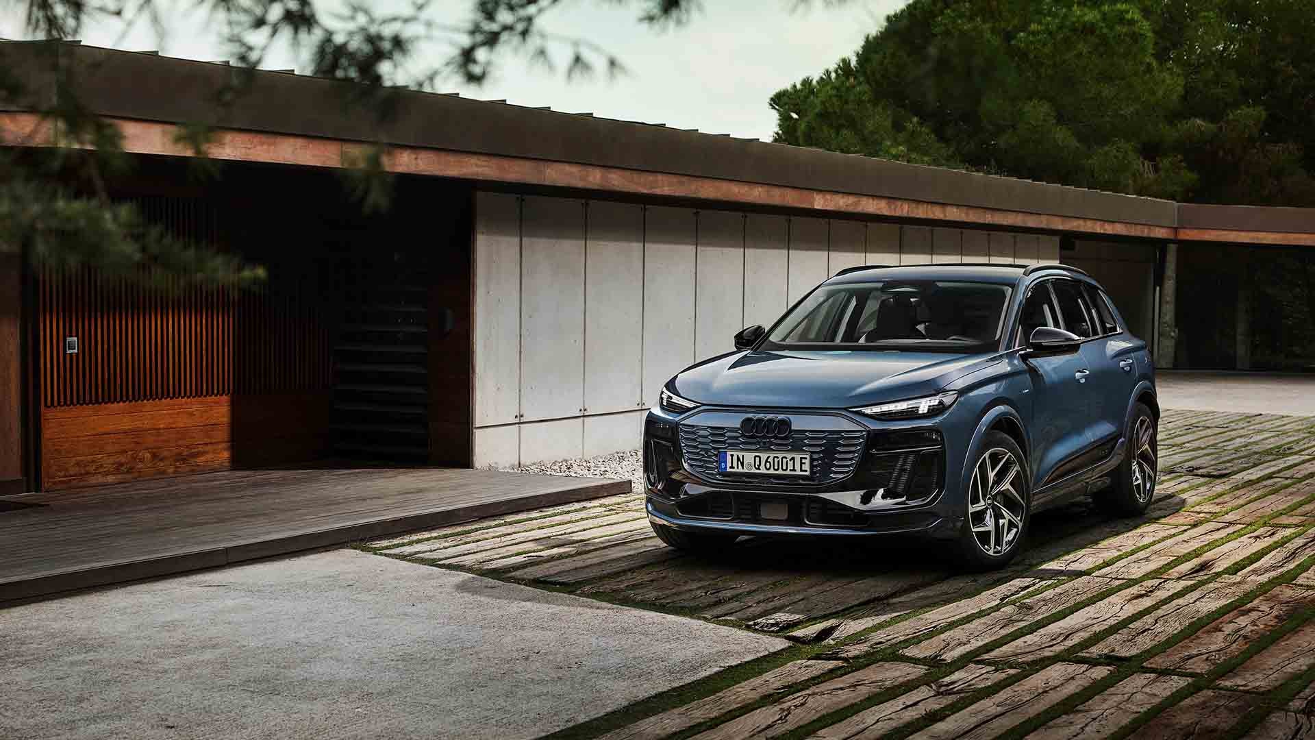Q6 e-tron parked in front