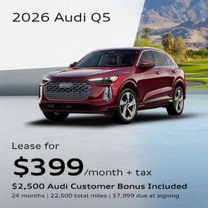 Side angled profile of 2026 Audi Q5