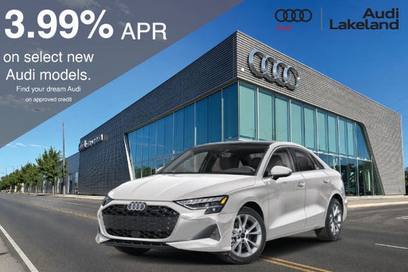 Audi Lakeland 3.99% APR offer on selected new inventory
