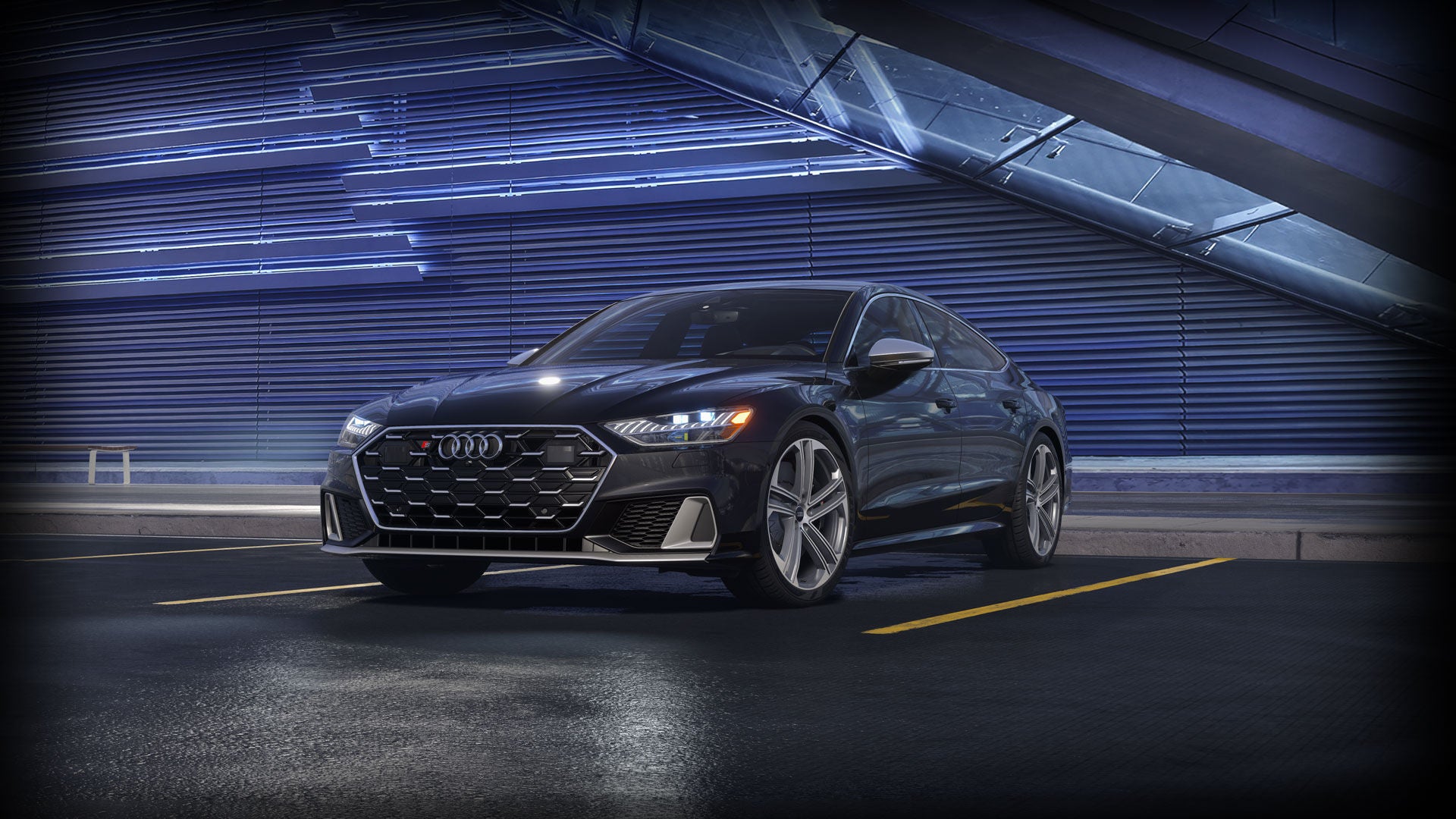 An Audi Certified Pre-Owned vehicle parked