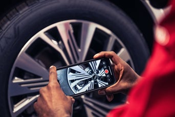 Audi tire inspection