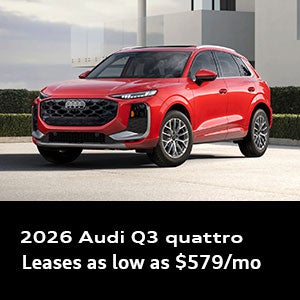 2026 Audi Q3 quattro Leases Starting at $579/Mo 