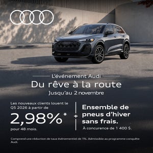 Promotions Octobre 2026 Audi Lévis.