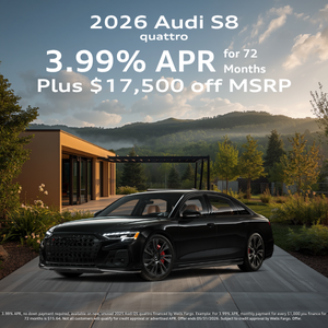 Side view of a special 2026 Audi S8