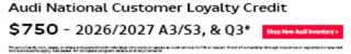 Audi National Customer Loyalty Credit