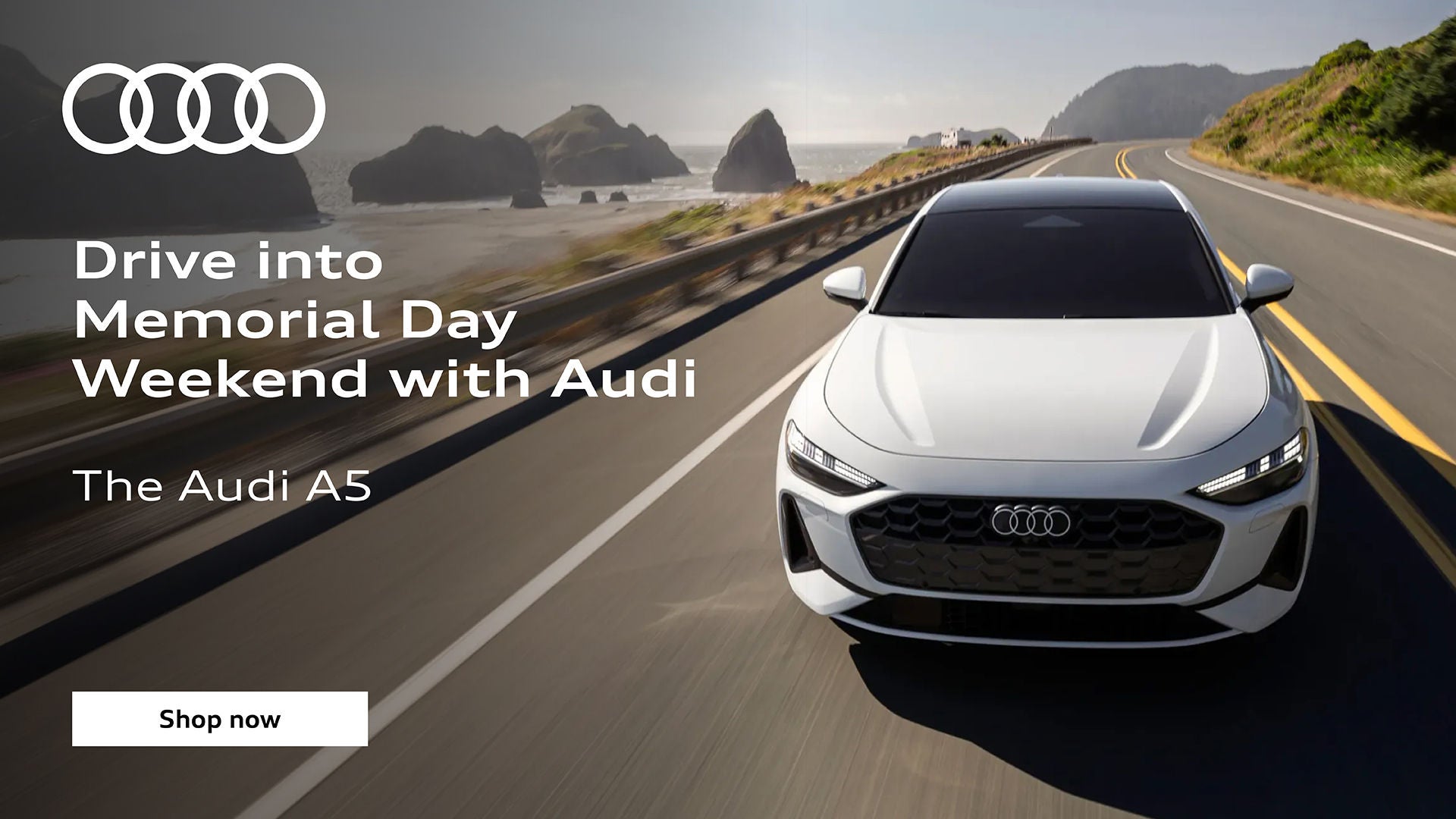 Profile view of Audi A5 Sedan.