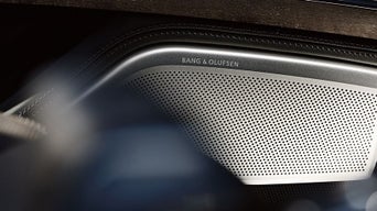 Close up on the Bang & Olufsen 3D Advanced Sound System.