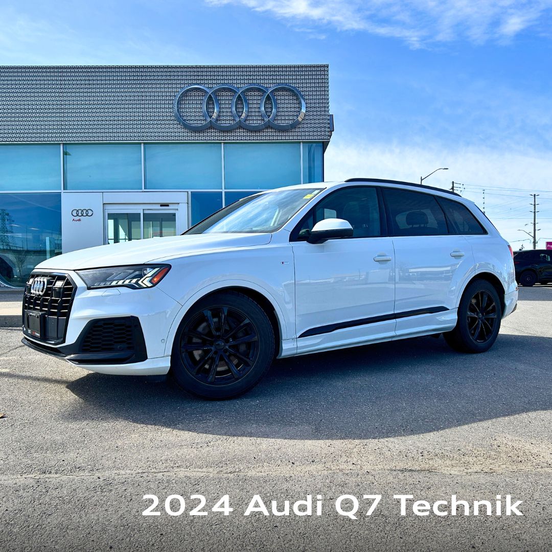 image of a used 2024 Audi Q7 in front of Audi Kingston