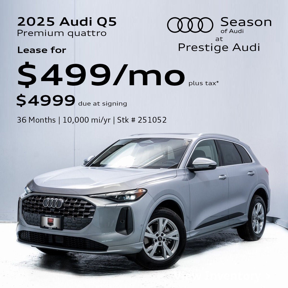 2025 Audi Q5 Premium quattro Lease Offer