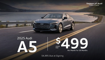 Audi A5 quattro parked