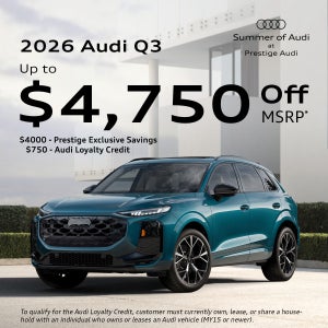 2026 Audi Q3 - Up to $4750 Off MSRP*