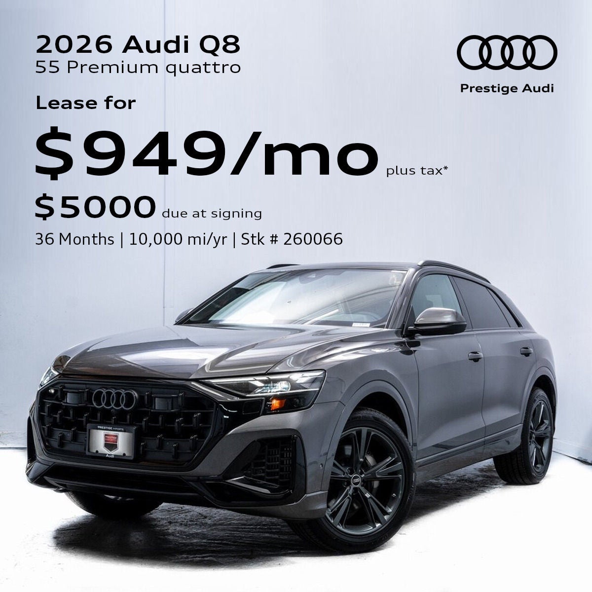 2026 Audi Q8 Lease Offer