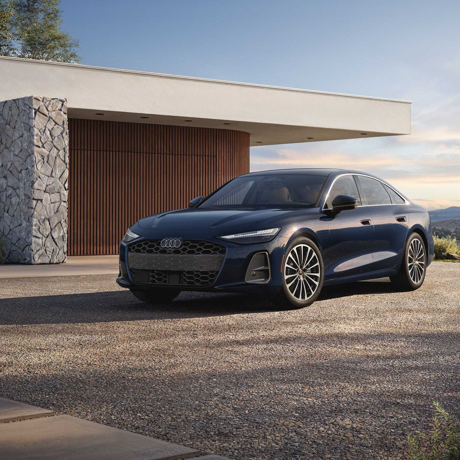 2026 Audi A6 exterior, front three-quarter.