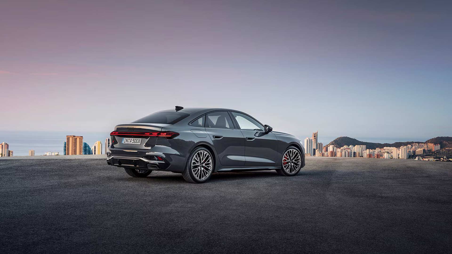 Side view of the Audi A5.