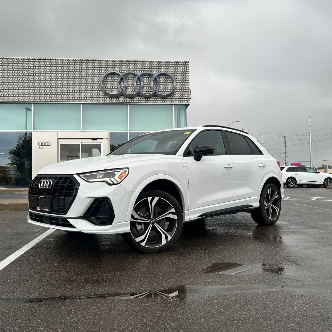 image of a used 2024 Audi Q3 in front of Audi Kingston