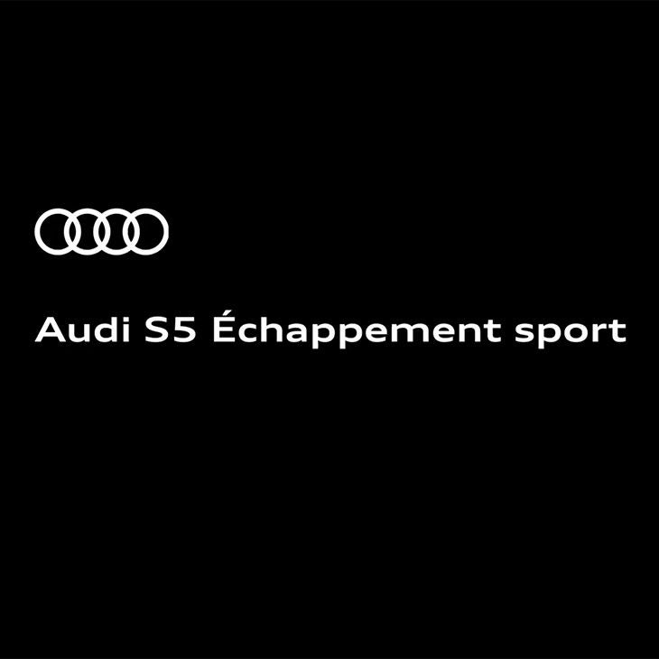 Vidéo et son du moteur de la nouvelle Audi S5 munie d’un échappement sport au démarrage, à l’accélération et à la décélération.