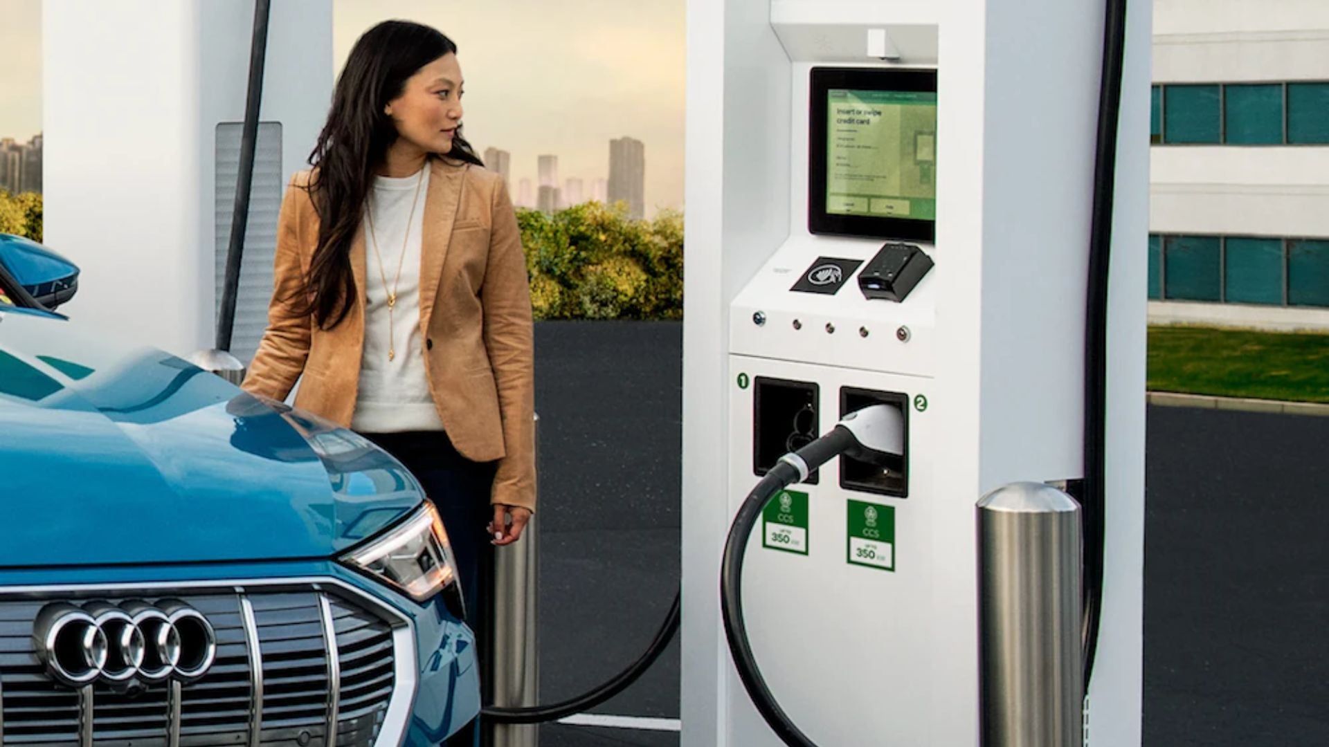 image of audi charging