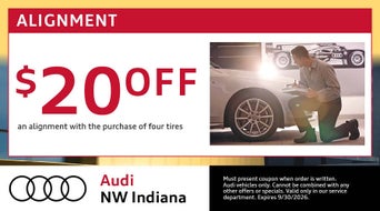 $20 Off Alignment with the purchase of 4 tires