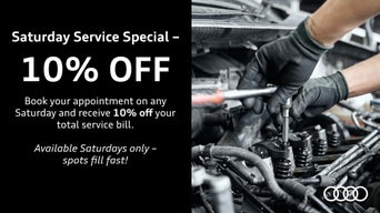 Service technician servicing air filter.