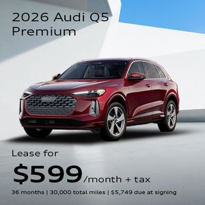 Front profile of 2026 Audi Q5 Premium parked