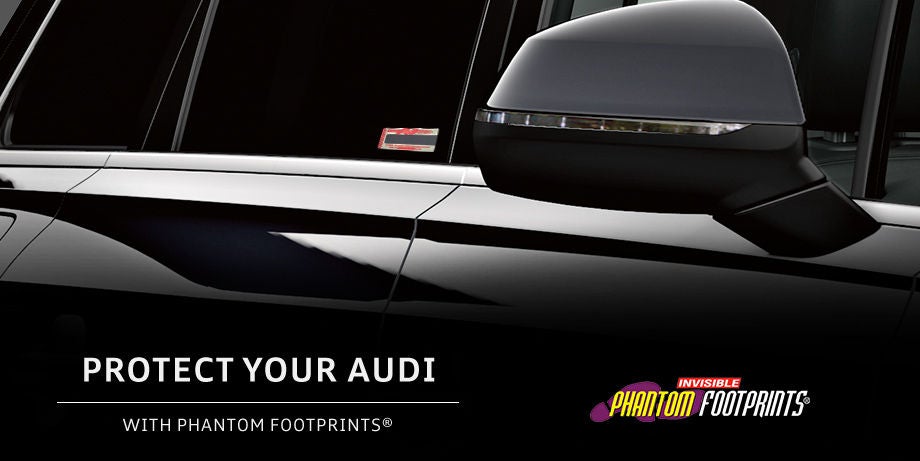image of Audi with phantom footprint protection