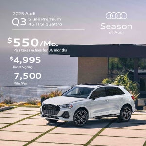 2025 Audi Q3 S line Premium 45 TFSI quattro Lease For $550/mo