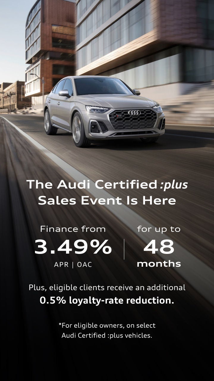 Audi Certified :plus pre-owned vehicles at Audi Midtown Toronto