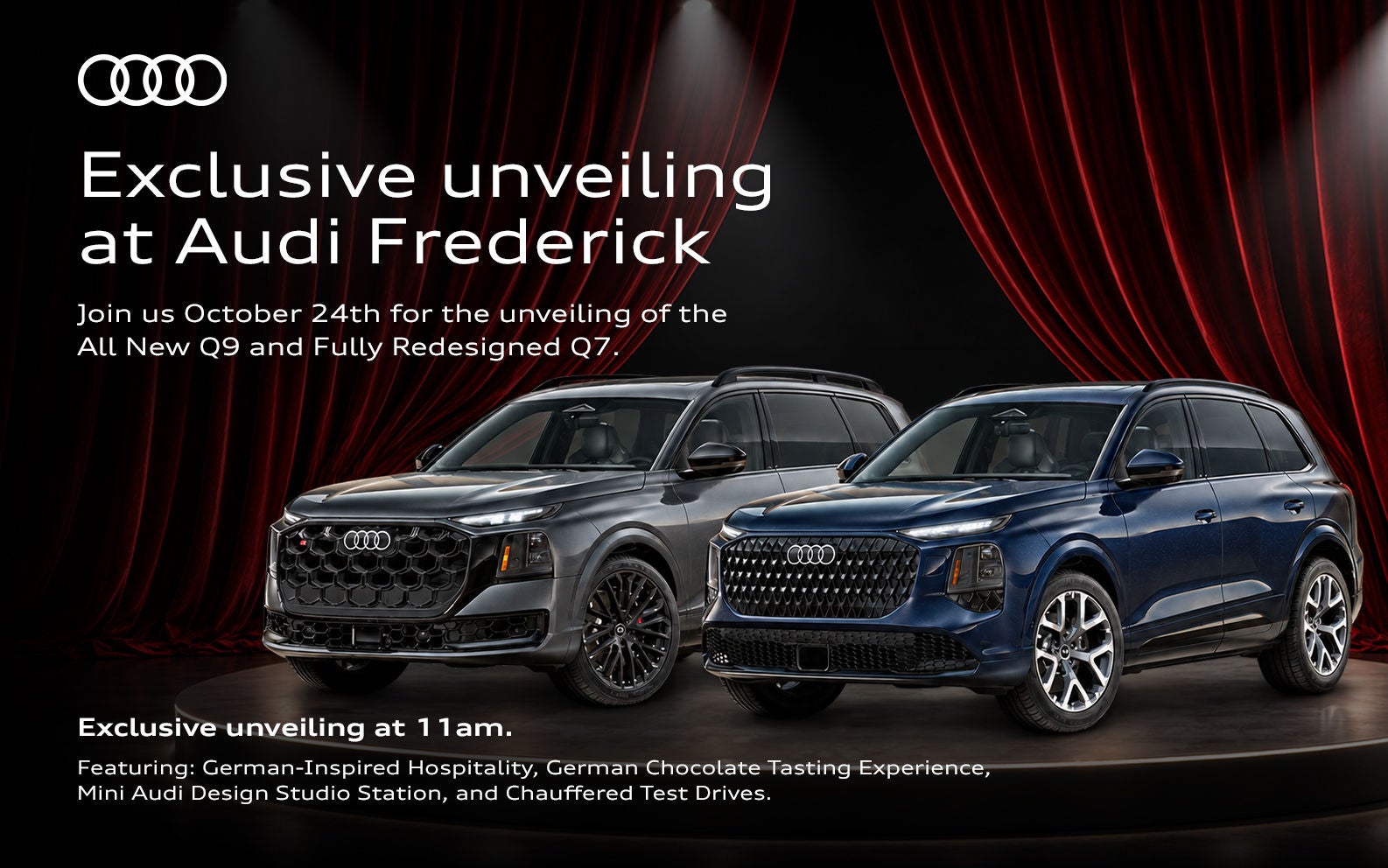 Audi Frederick Event 2027 Q7 and Q9