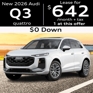 Side view of an Audi Q3
