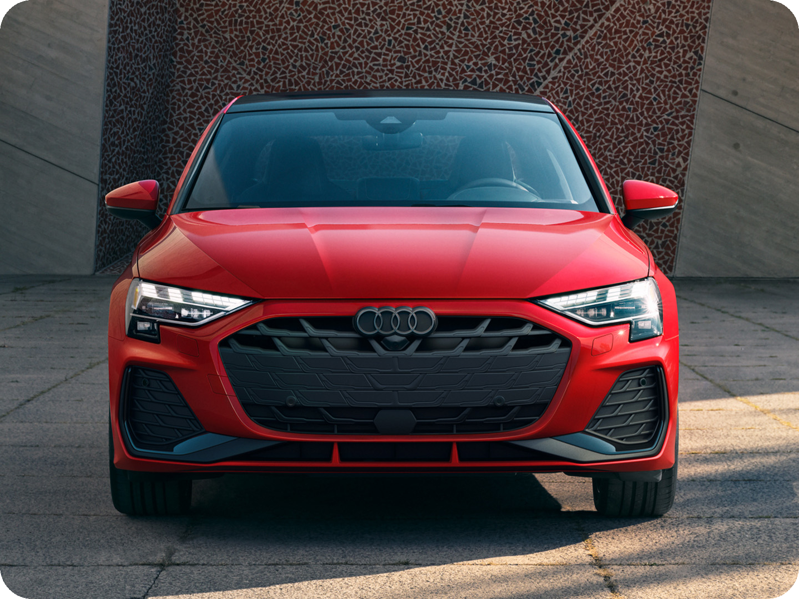 Audi A3 — compact luxury sedan.