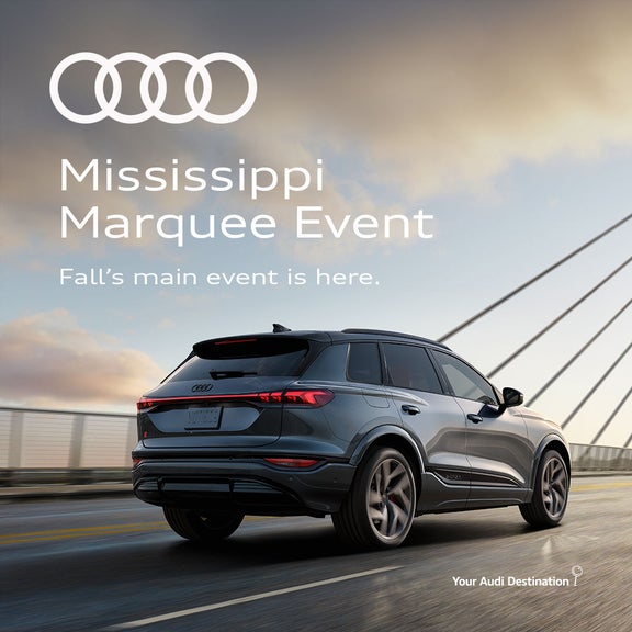 Back view of an Audi driving. Audi Jackson fall event.