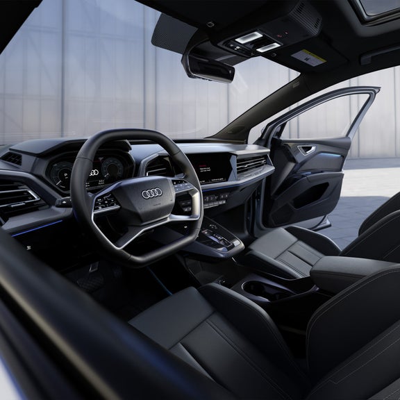 Interior view of the Audi Q4 Sportback e-tron®.