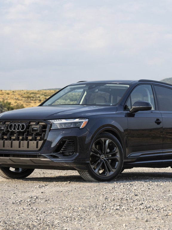 2026 Audi Q7 front driving mountain road at Audi Sewickley near Pittsburgh PA
