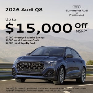 2026 Audi Q8 - Up to $15,000 Off MSRP*